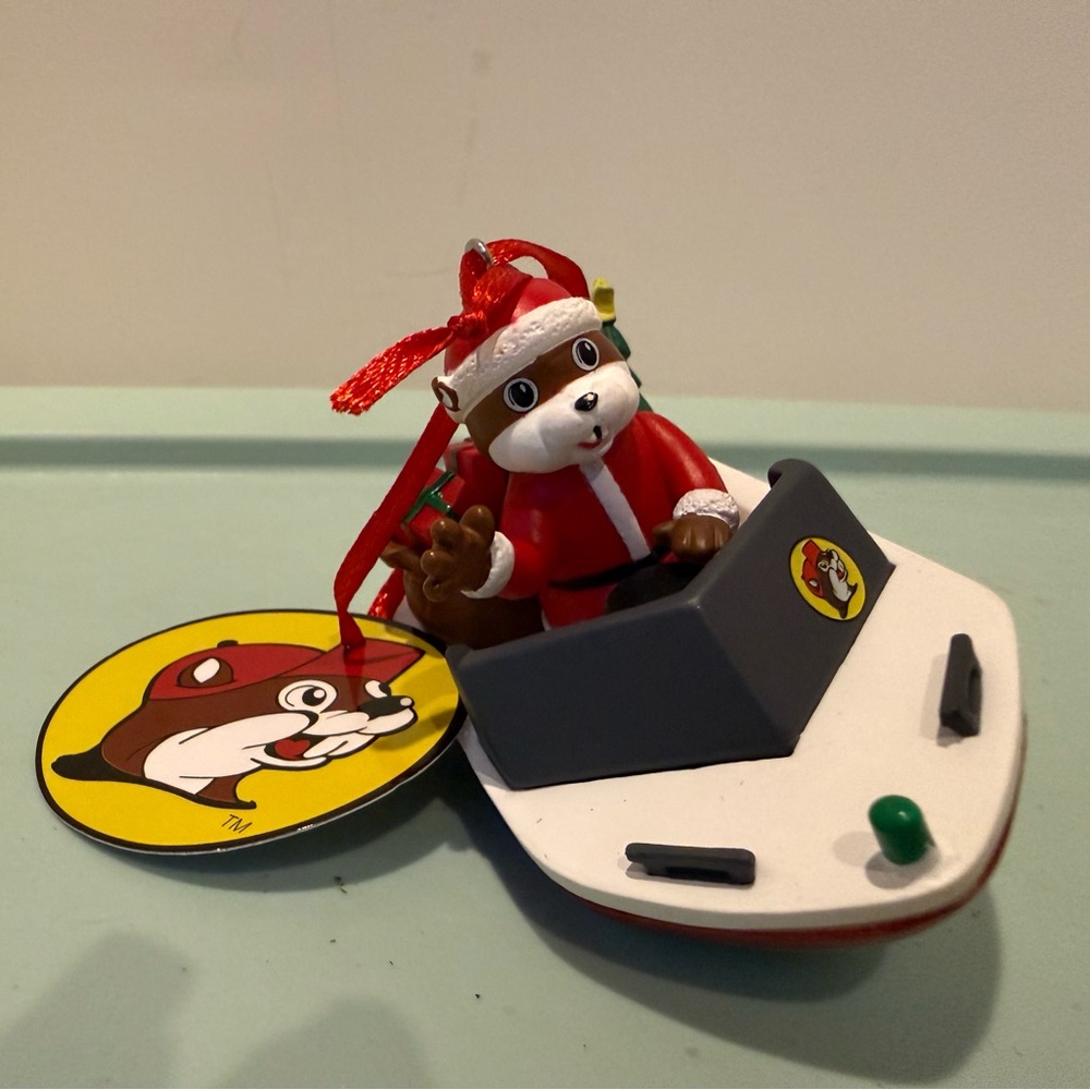 Super Cute Buc-ees Santa in Boat Ornament- NWT - Picture 2 of 5